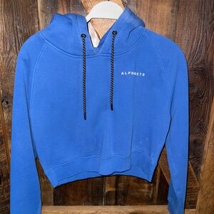 Alphalete cropped Blue Hoodie